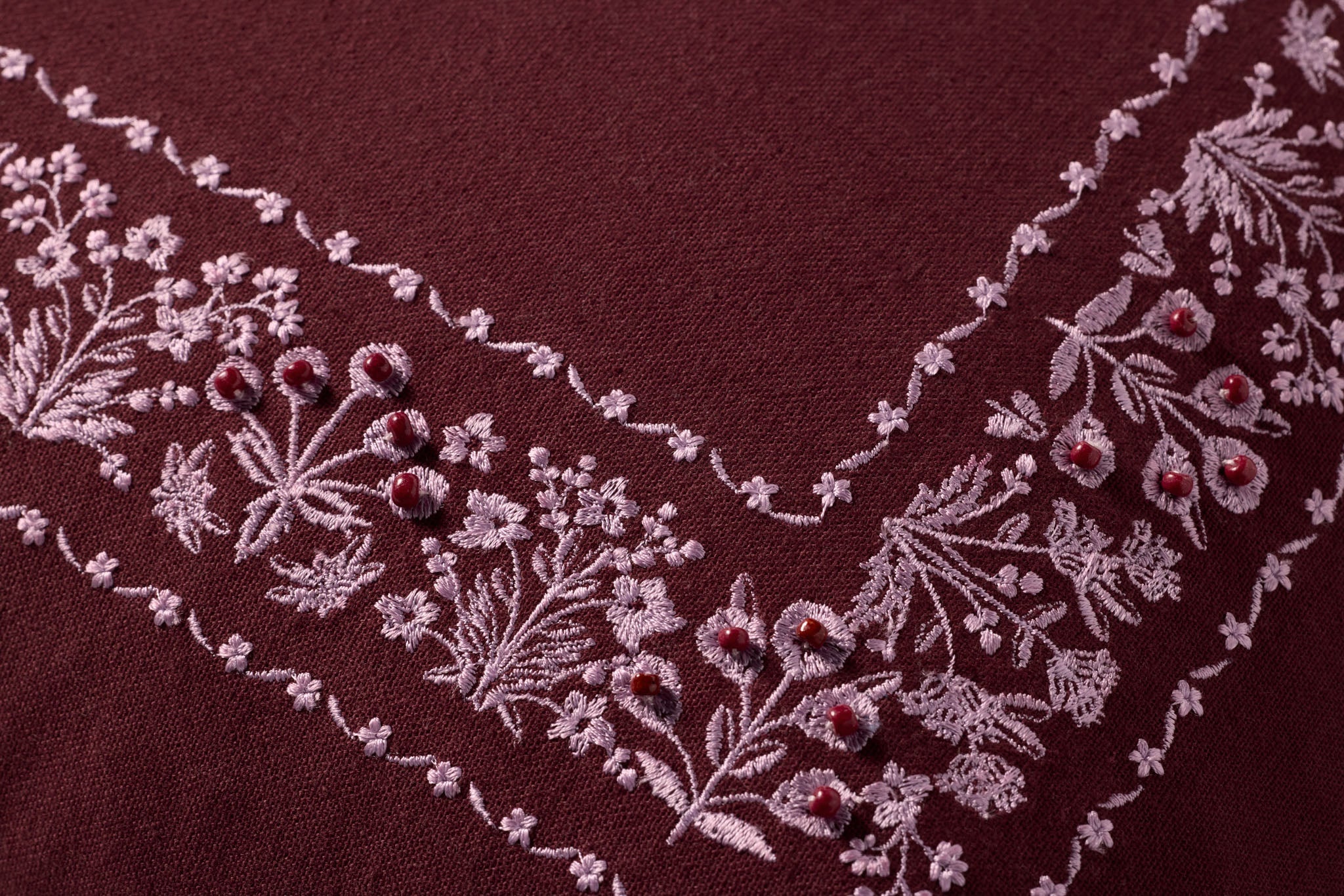 PRP0062 ESTEE BORDER BURGUNDY