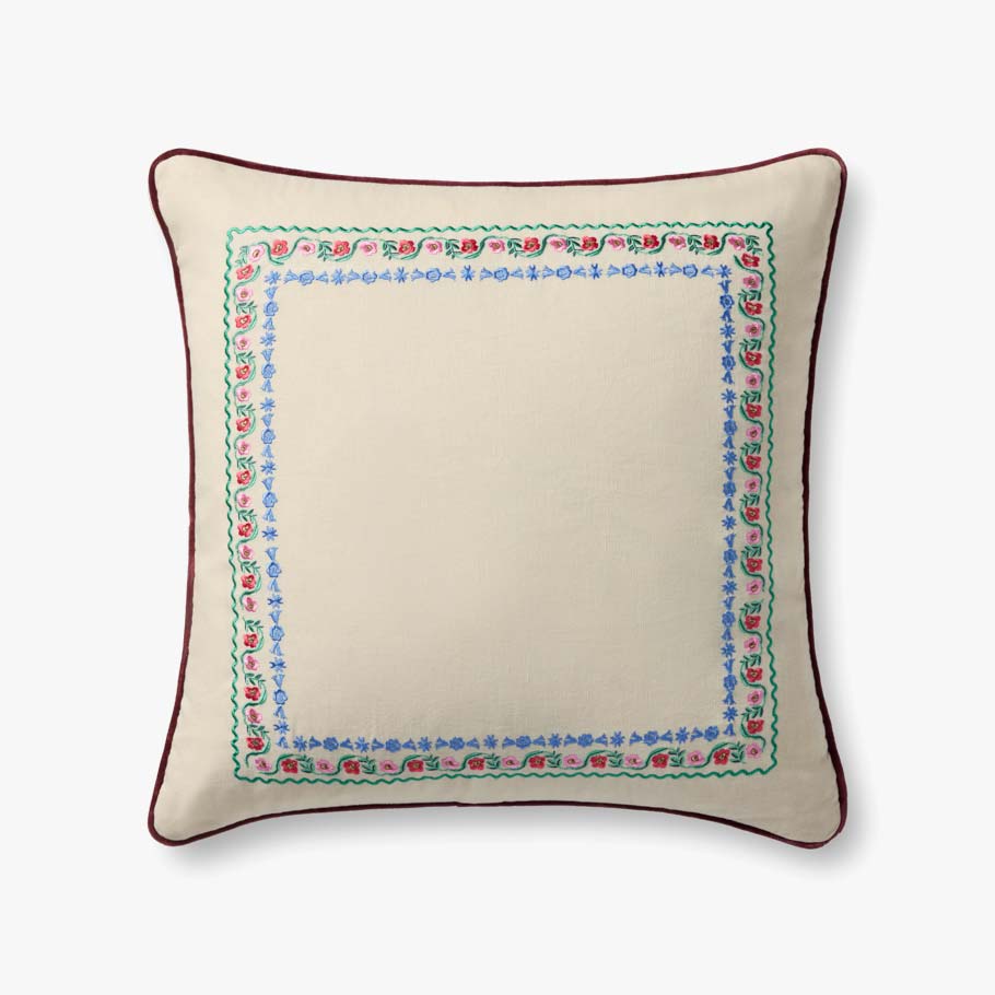 PRP0065 DELPHINE BORDER CREAM / MULTI