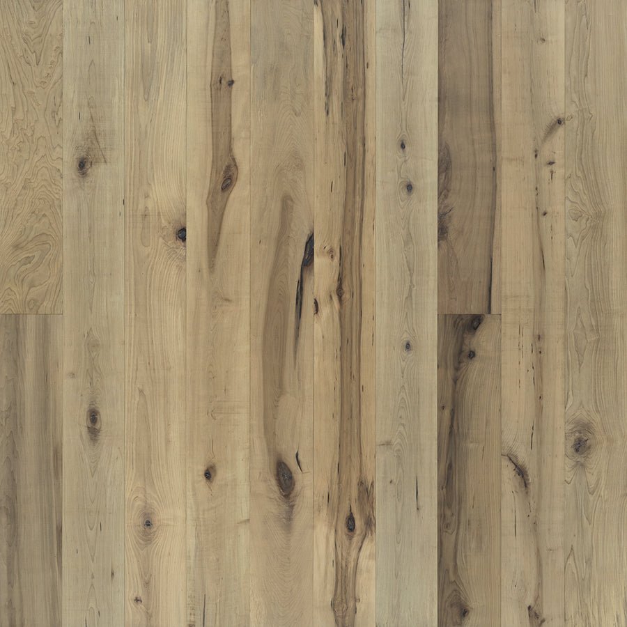 Orris Maple Hardwood Floors from the True Hardwood Flooring Collection by Hallmark Floors. True Hardwood Flooring where the color goes throughout the surface layer without using stains or dyes.