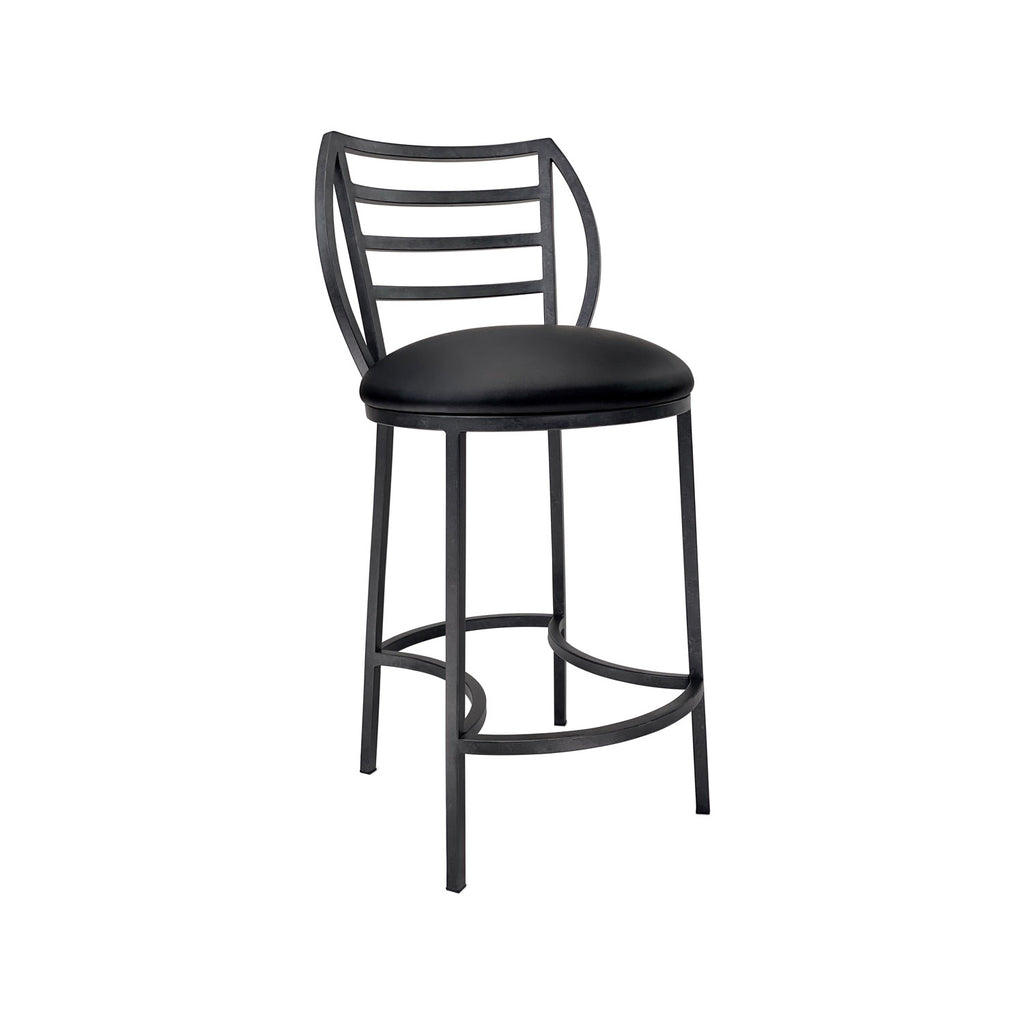 Quinn B259H26XS AgedIron finish DillonBlack fabric angle