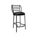 Quinn B259H26XS AgedIron finish DillonBlack fabric angle