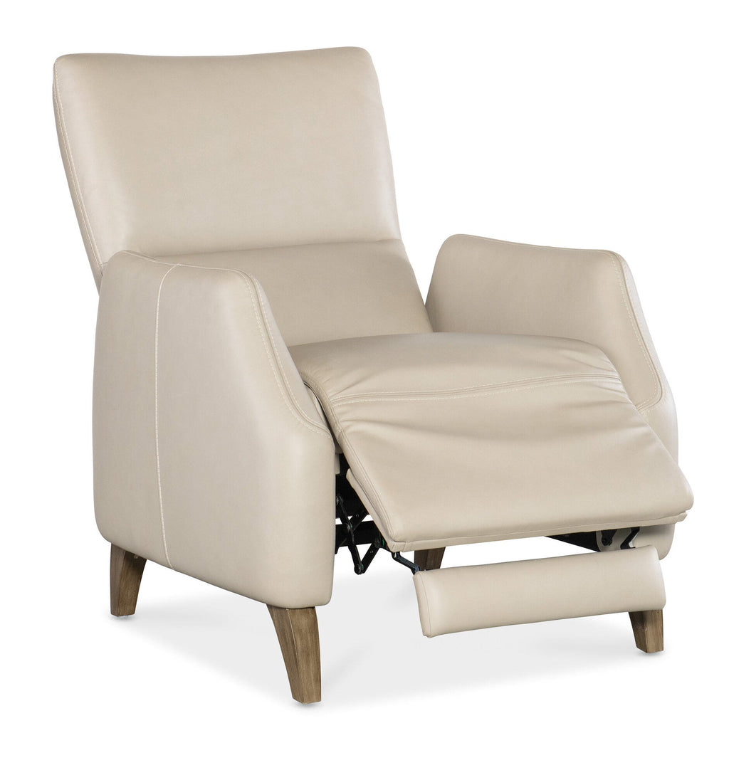 Rumero Press Back Recliner Open