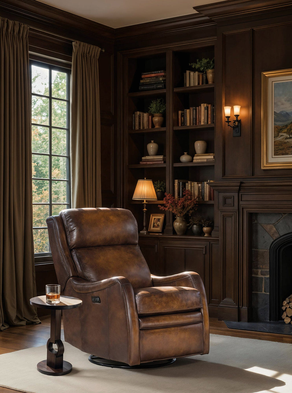 Commerce & Market Round Side Table Room Image 4