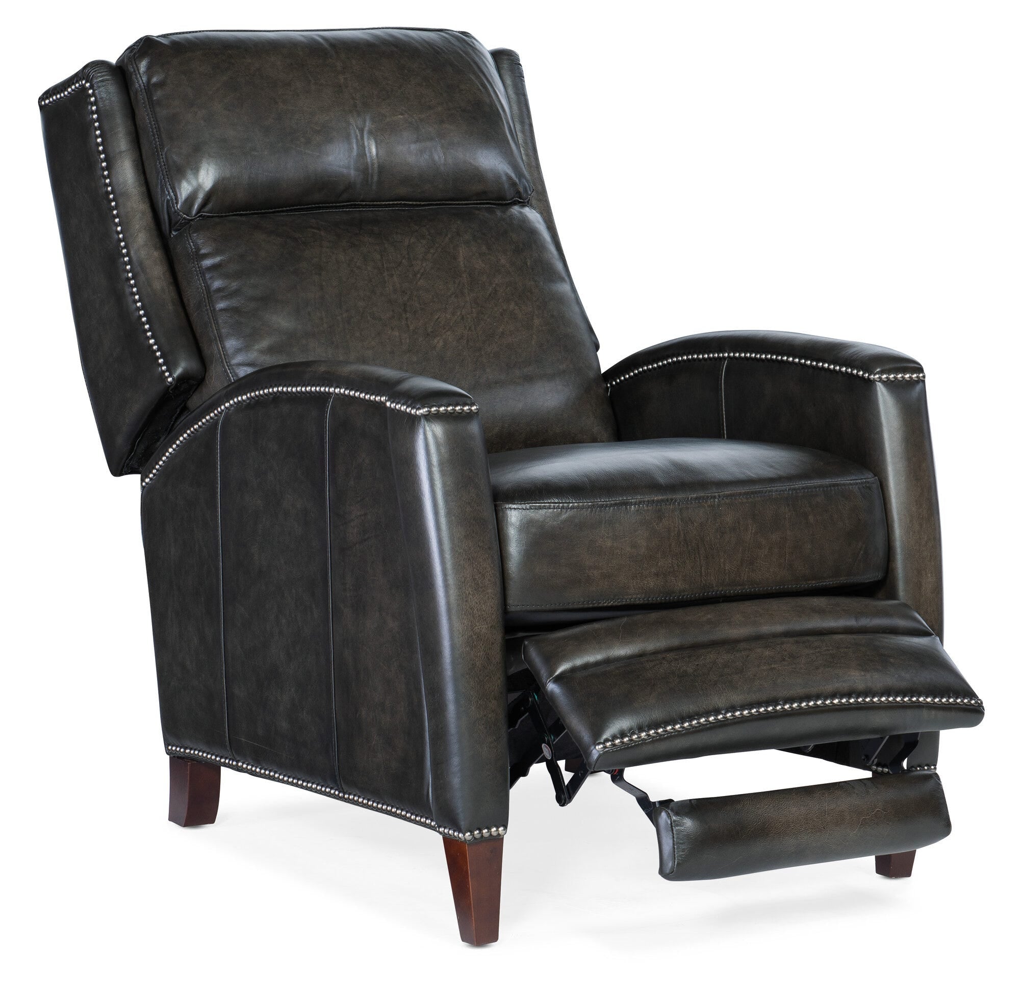 Declan Manual Push Back Recliner - Open 3/4 Angle