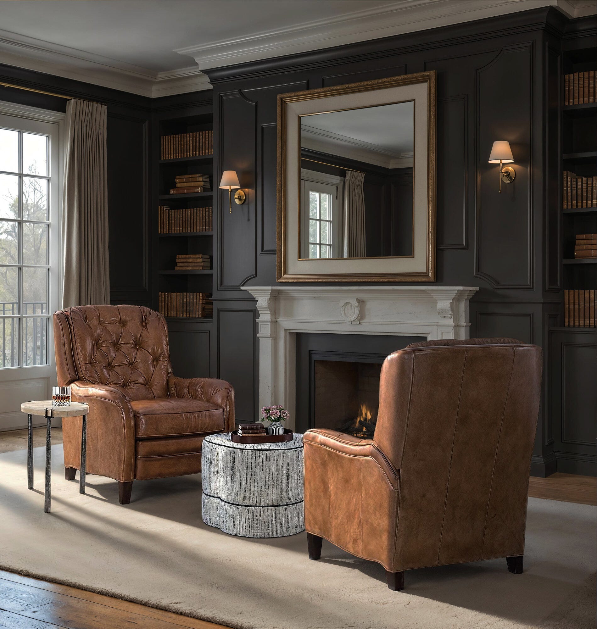 Clover Small Ottoman Room Image