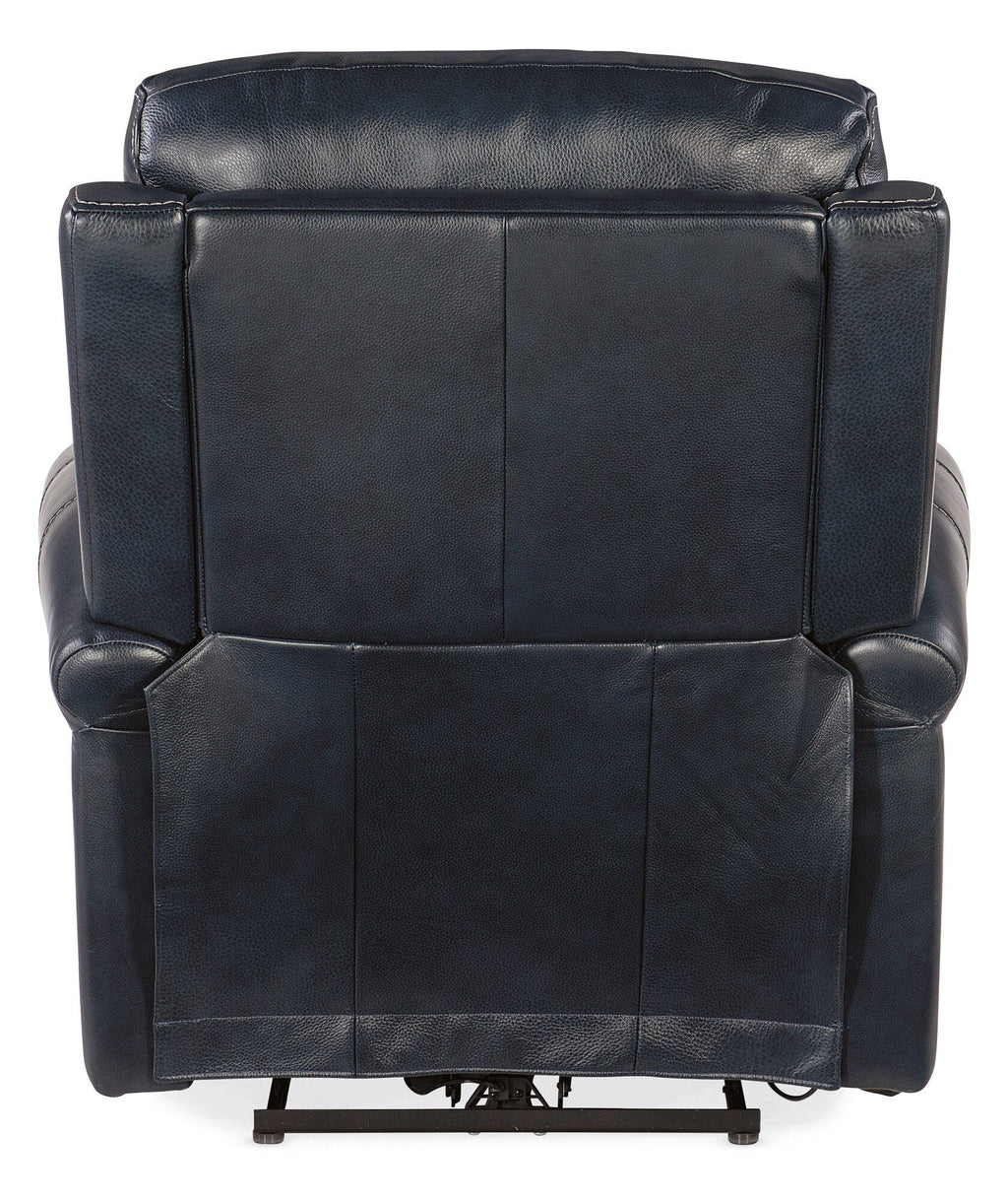 Eisley Power Recliner with Power Headrest & Lumbar - Back Straight