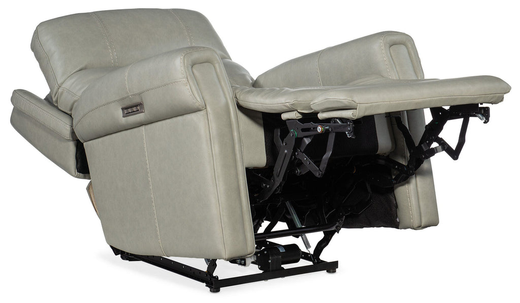 Carroll Power Recliner with Power Headrest & Lumbar - Full Open