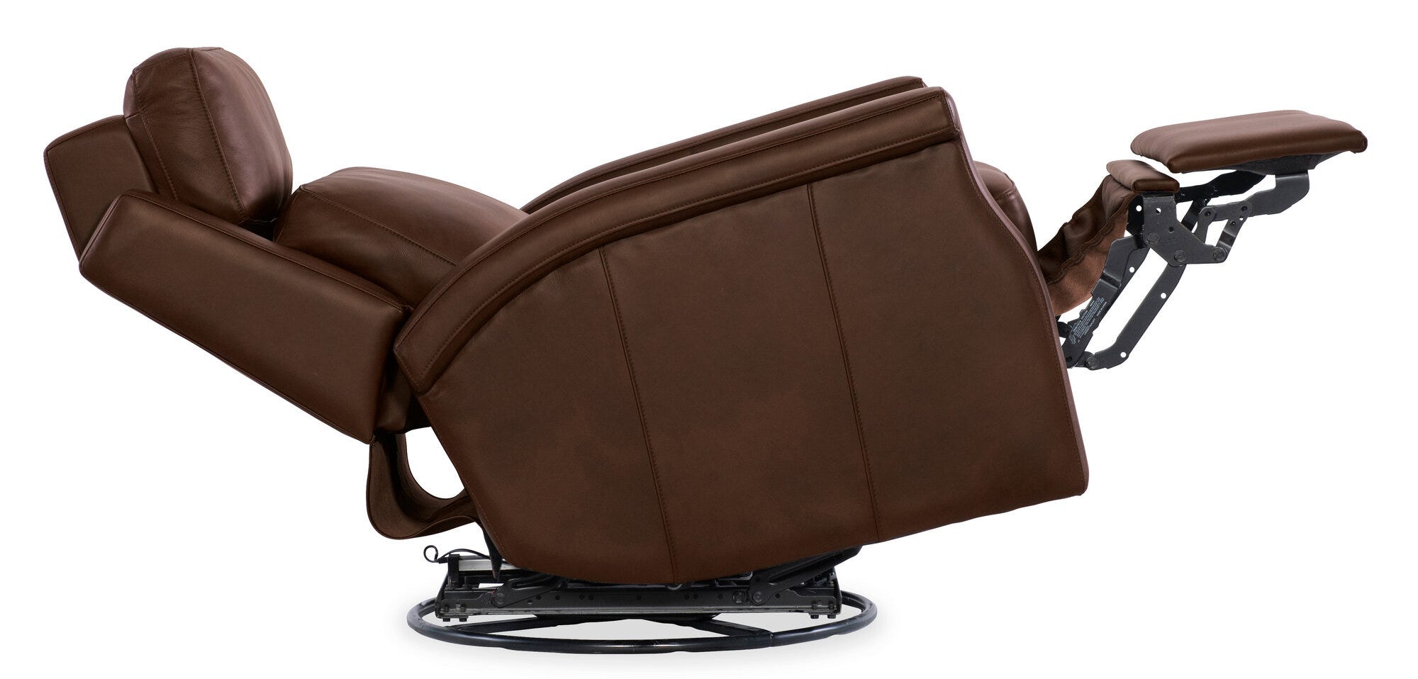 Kaufman Swivel Power Recliner - Full Open Side Silo