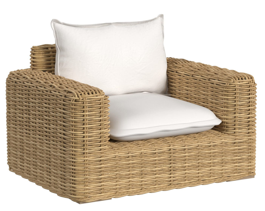 Playa Club Chair in Soothe Pearl w/ Flange Welt