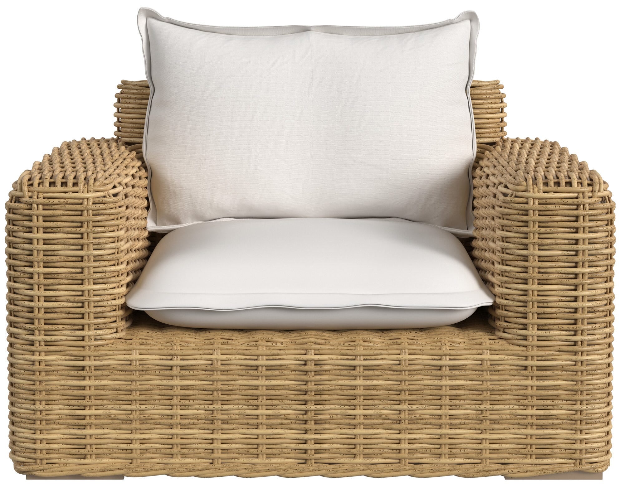 Playa Club Chair in Soothe Pearl w/ Flange Welt