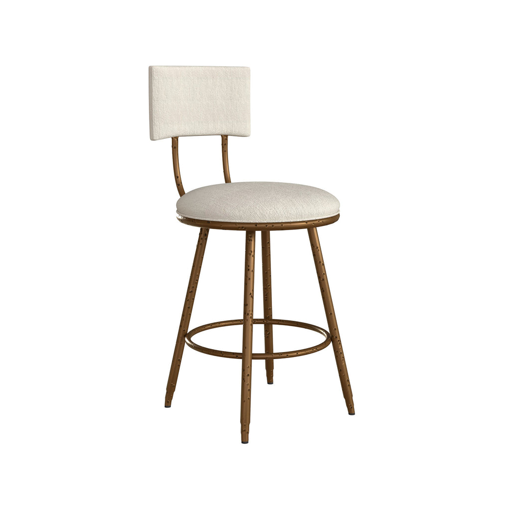 Rei B265H26S Hammered Copper Finish with French Ivory Fabric