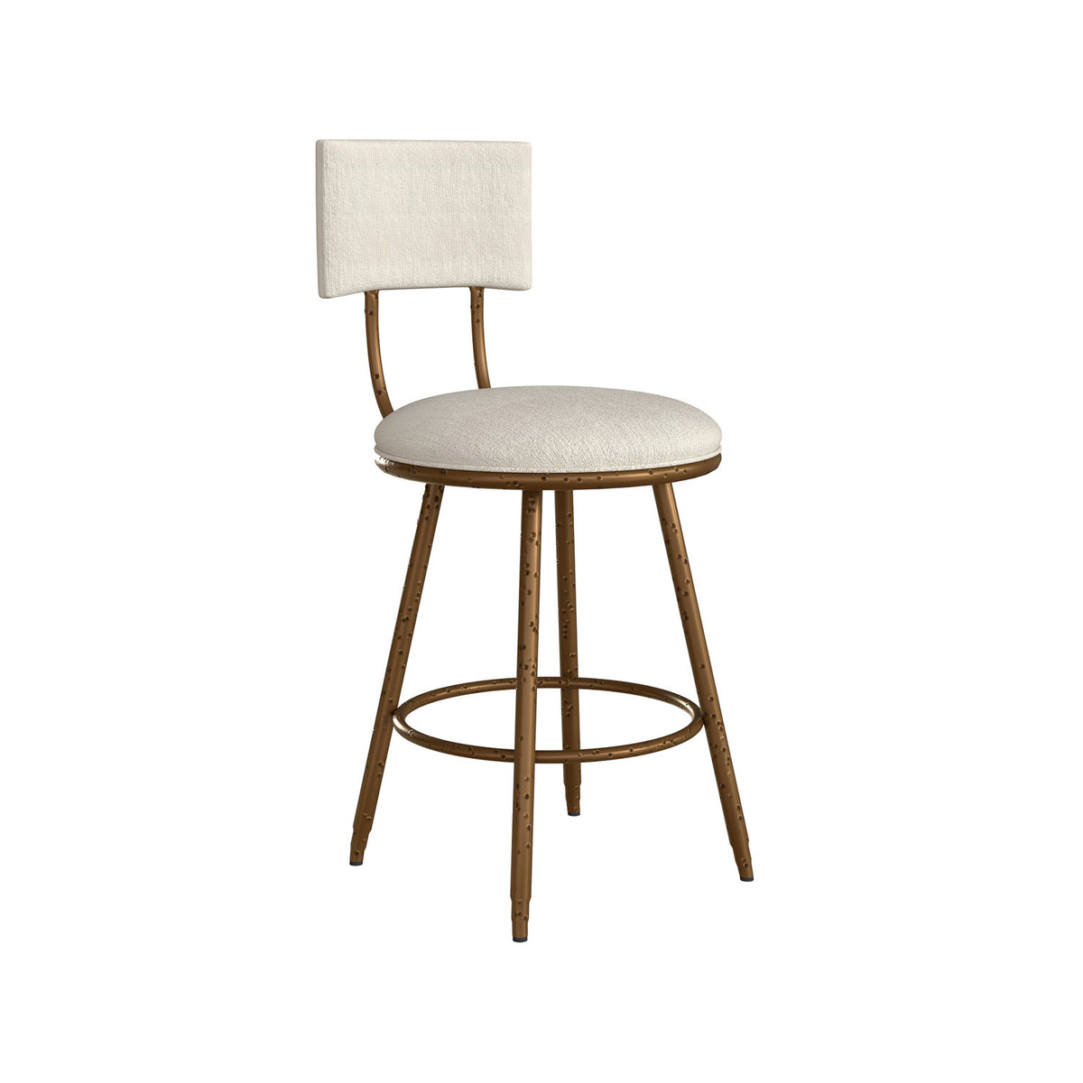 Rei B265H26S Hammered Copper Finish with French Ivory Fabric