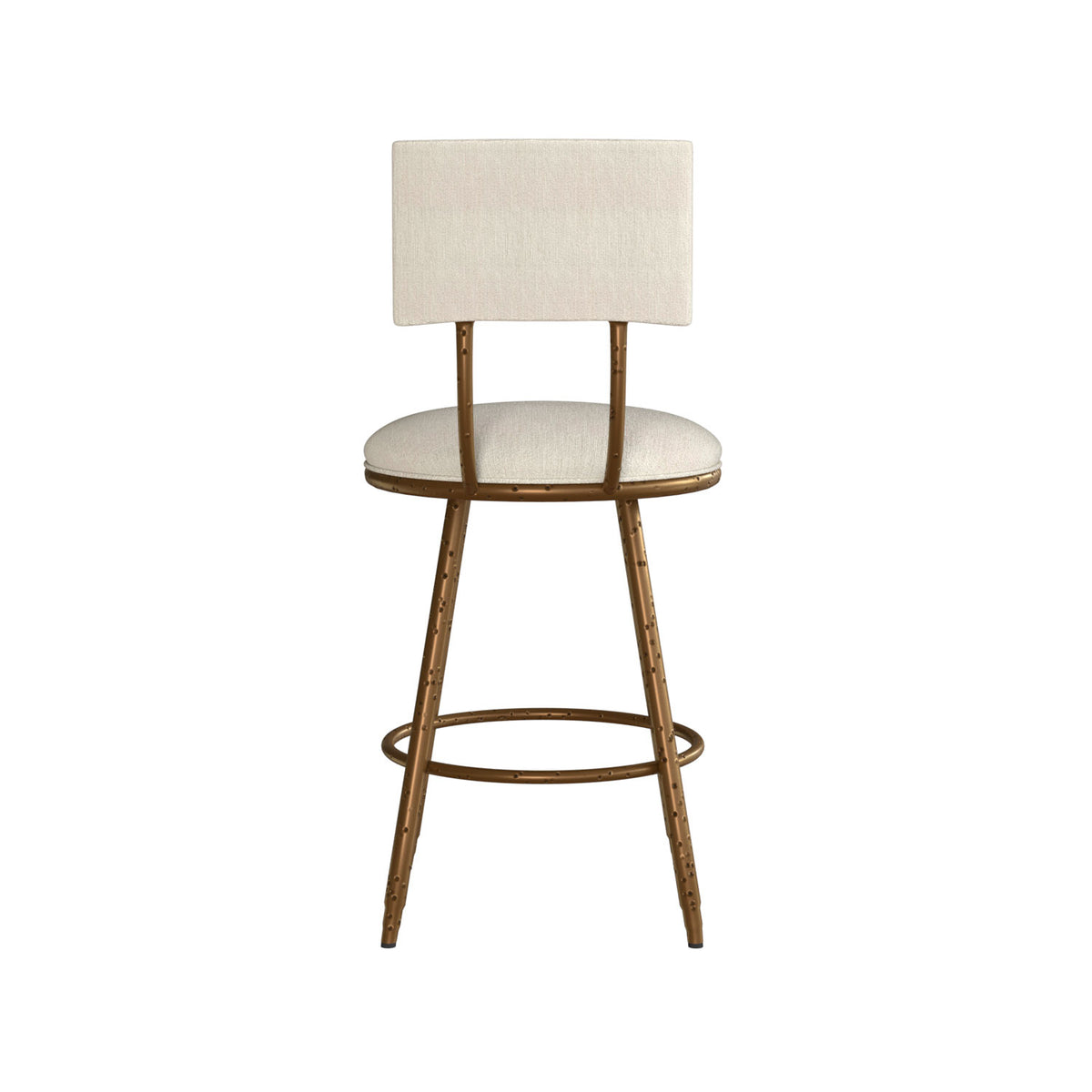 Rei B265H26S Hammered Copper Finish with French Ivory Fabric Back