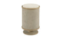 ROUND LINEN CHAIRSIDE TABLE Primary
