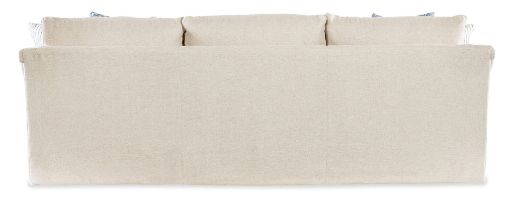 Emme Skirted Grand Sofa - Back Silo Image