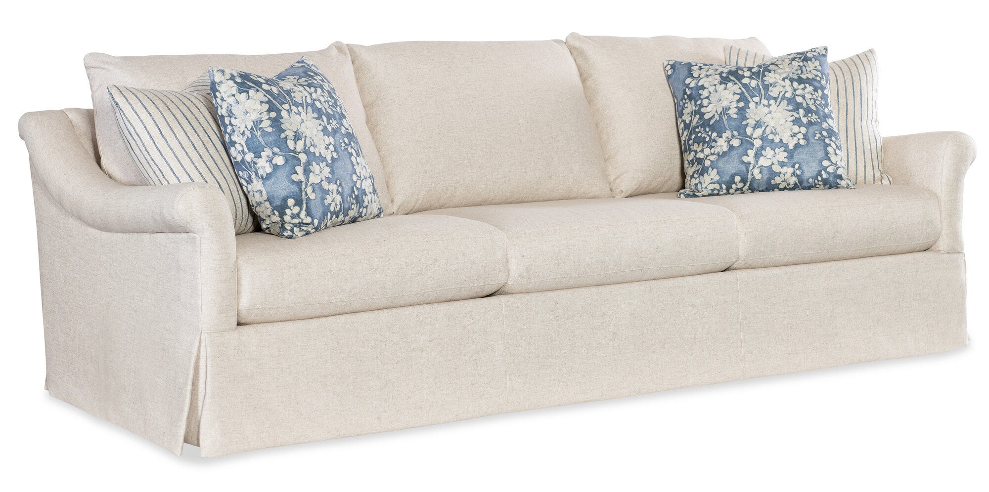 Emme Skirted Grand Sofa - Silo Image