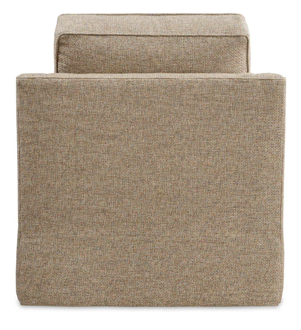 Bea Skirted Swivel Chair (Welt) Back Image