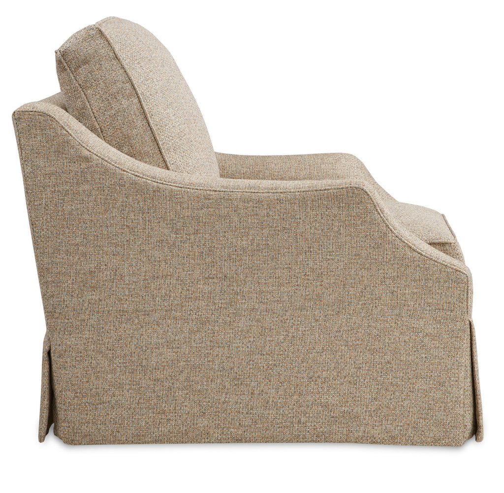 Bea Skirted Swivel Chair (Welt) Side Image