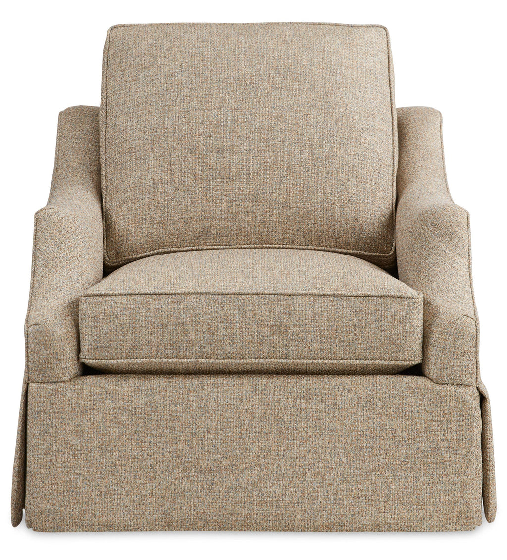 Bea Skirted Swivel Chair (Welt) Straight Image