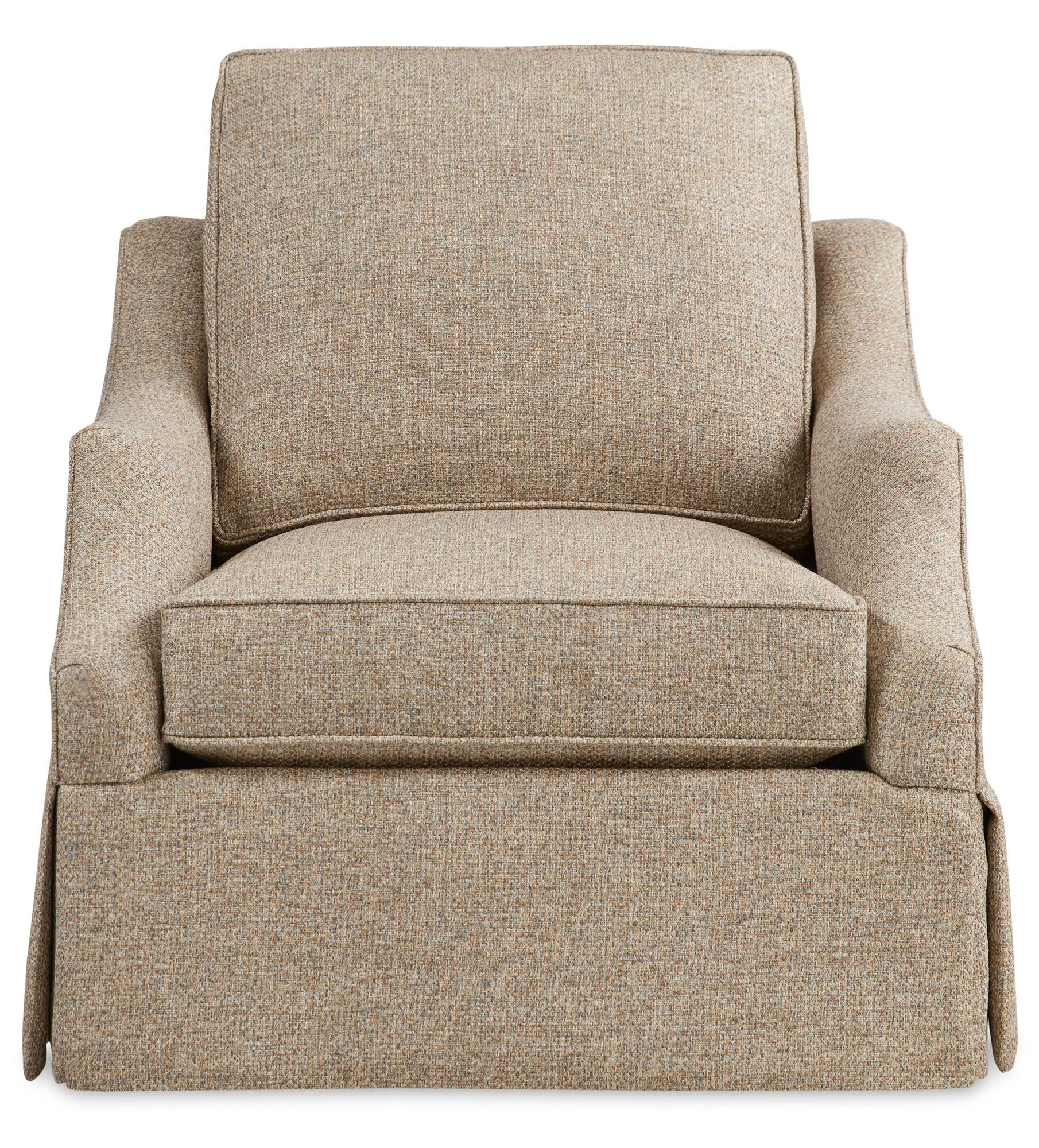 Bea Skirted Swivel Chair (Welt) Straight Image