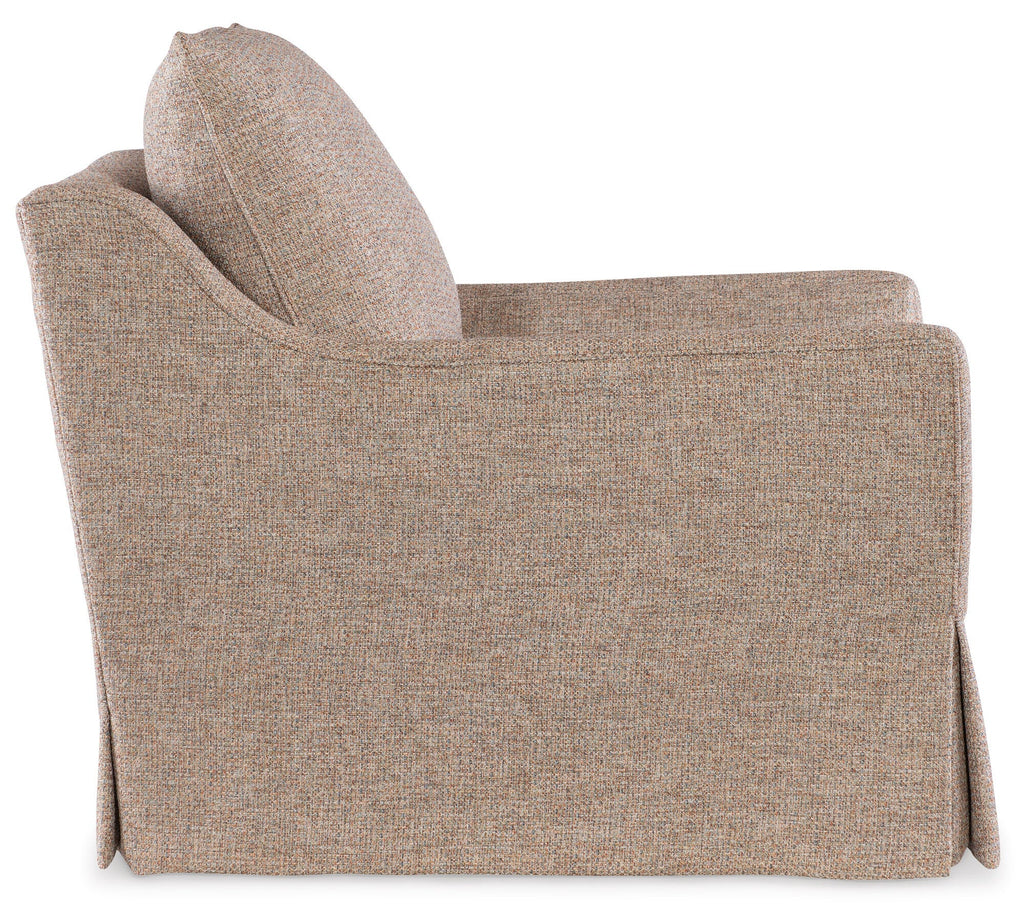 Nora Skirted Swivel Chair