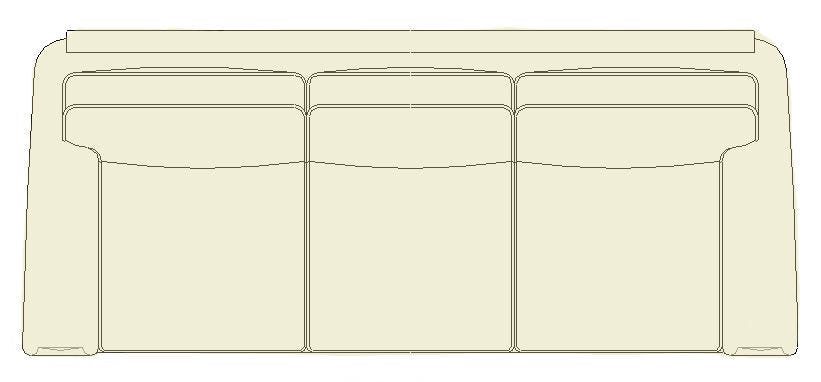 Sage Reg Sofa Drawing