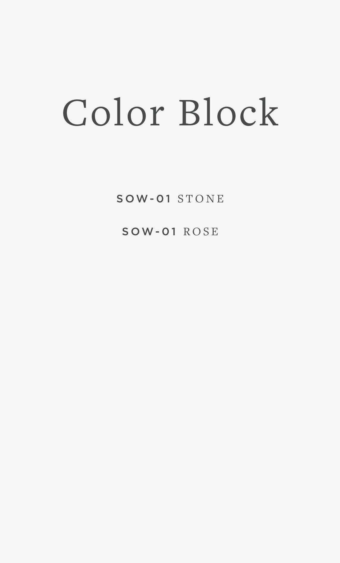 SOW-01 COLOR BLOCK / 03