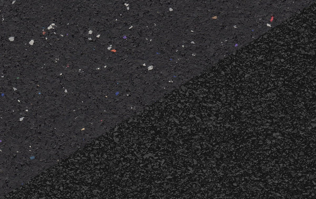confetti & natural rubber flooring