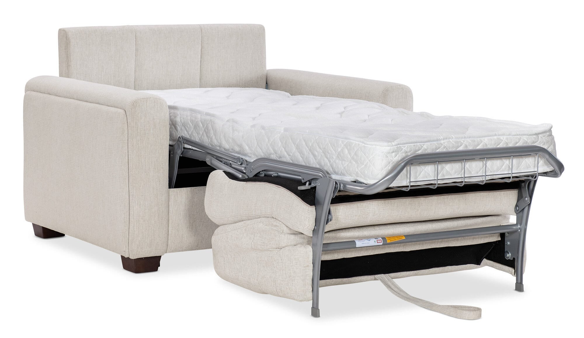 Griffin Twin Sleeper Chair Full Open