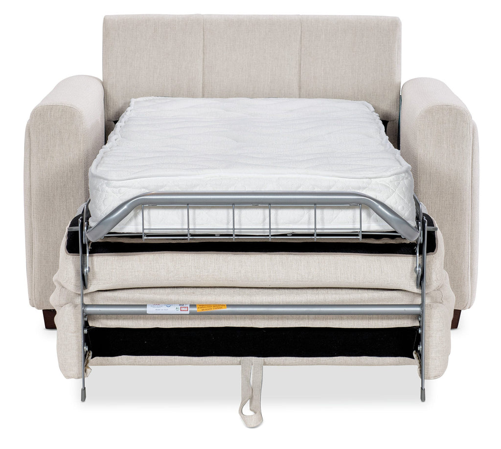 Griffin Twin Sleeper Chair Straight Full Open