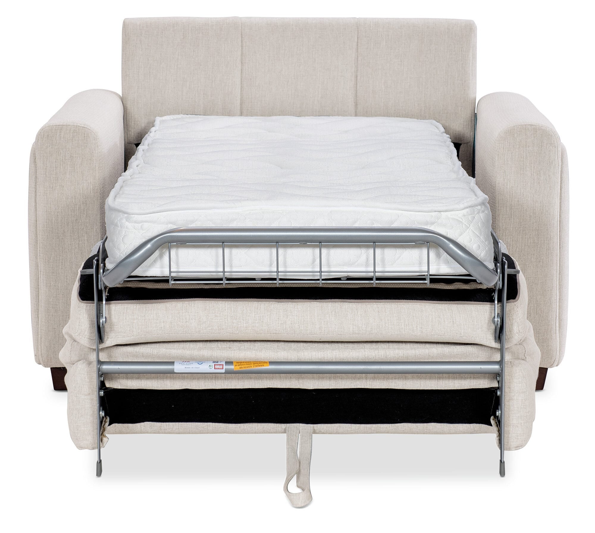 Griffin Twin Sleeper Chair Straight Full Open
