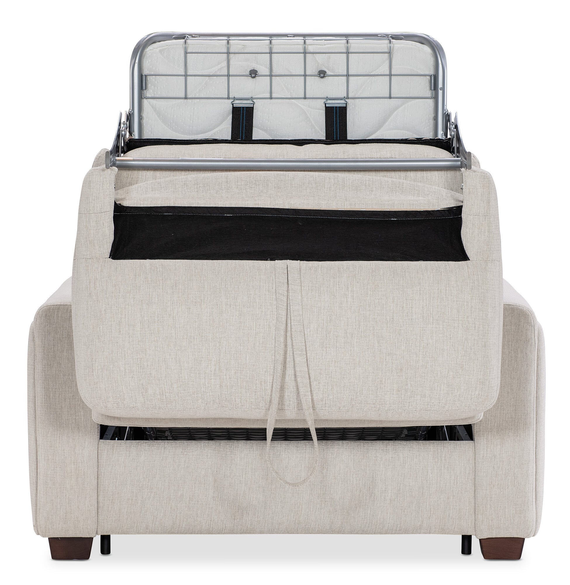 Griffin Twin Sleeper Chair Straight Open 2