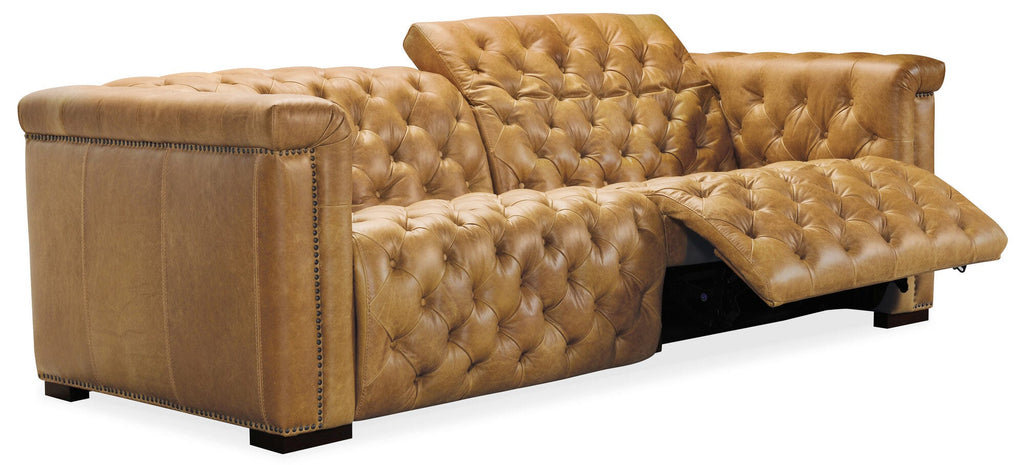 Savion 2 over 2 Sofa with Power Recline & Power Headrest - Open Silo Image