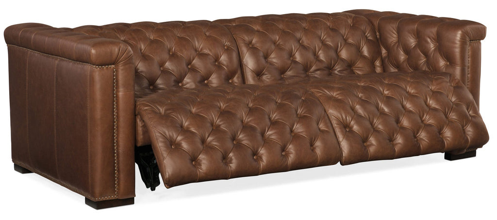 Savion 2 over 2 Sofa with Power Recline & Power Headrest - Open