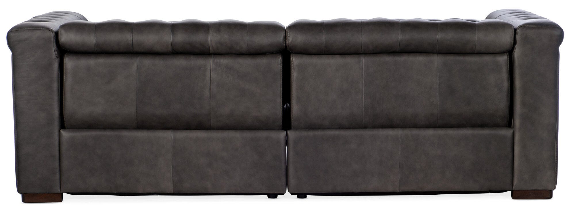 Savion 2 over 2 Sofa with Power Recline & Power Headrest - Back View