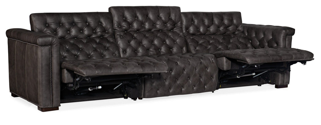 Savion Grandier Power Recliner Sofa with Power Headrest - Open 2