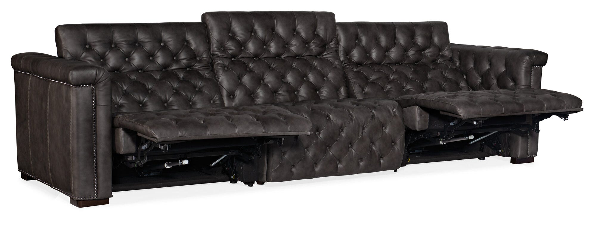 Savion Grandier Power Recliner Sofa with Power Headrest - Open 2