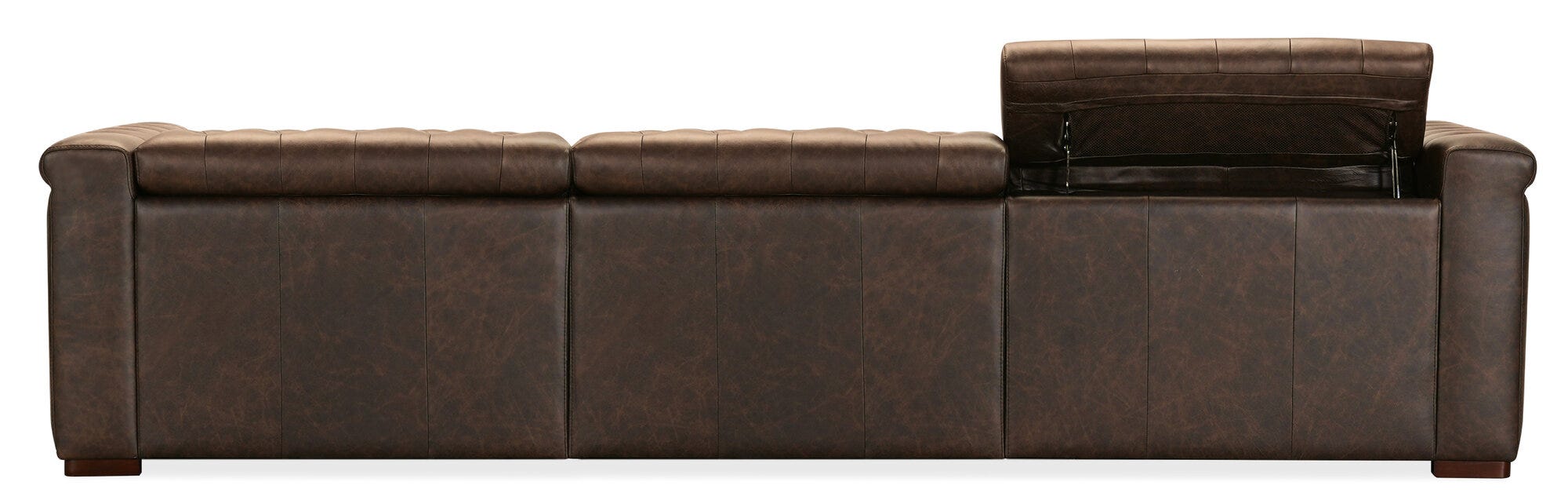 Savion Deux 3 Seat Sofa with Two Power Recliners and Three Power Headrests