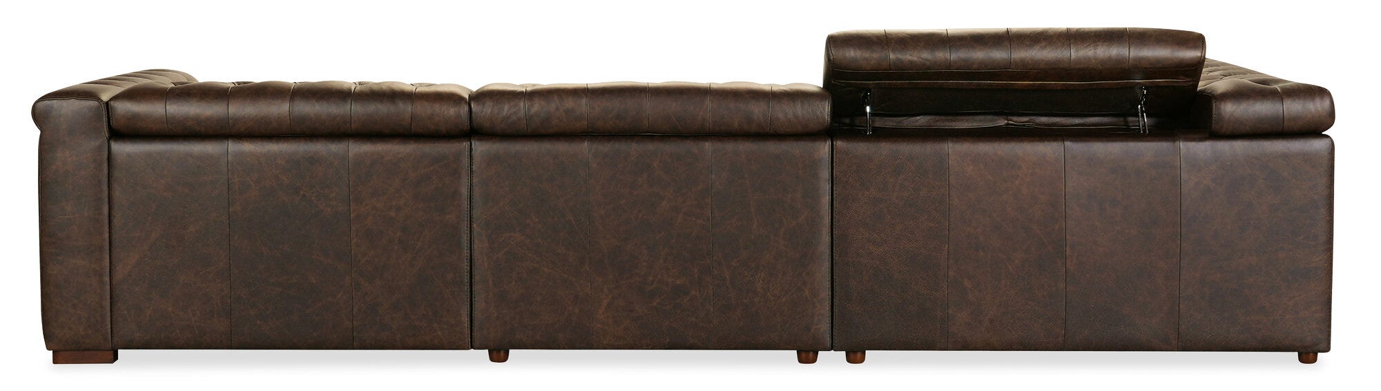 Savion Deux 5 Seat Sectional with Three Power Recliners and Six Power Headrests