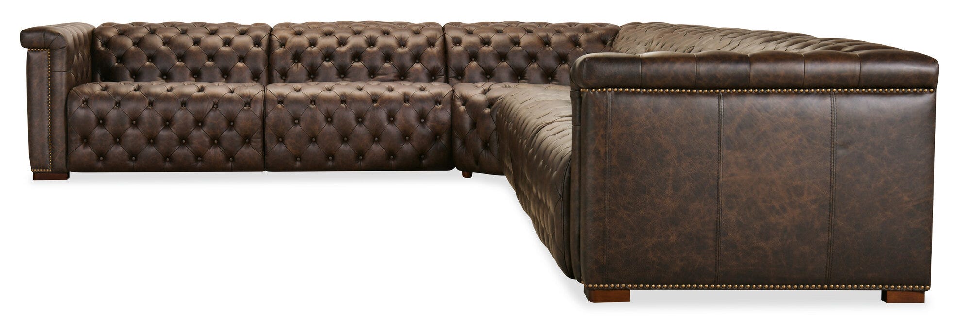 Savion Deux 6 Seat Sectional with Three Power Recliners and Seven Power Headrests