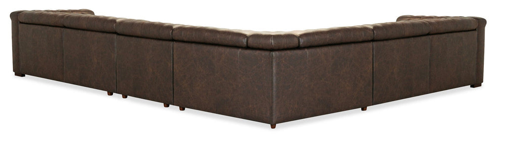 Savion Deux 6 Seat Sectional with Four Power Recliners and Seven Power Headrests