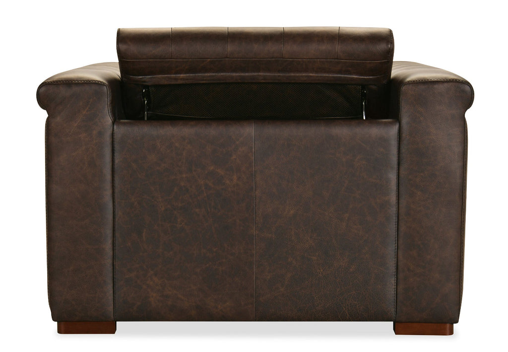 Savion Deux Power Recliner with Power Headrest - Back Open