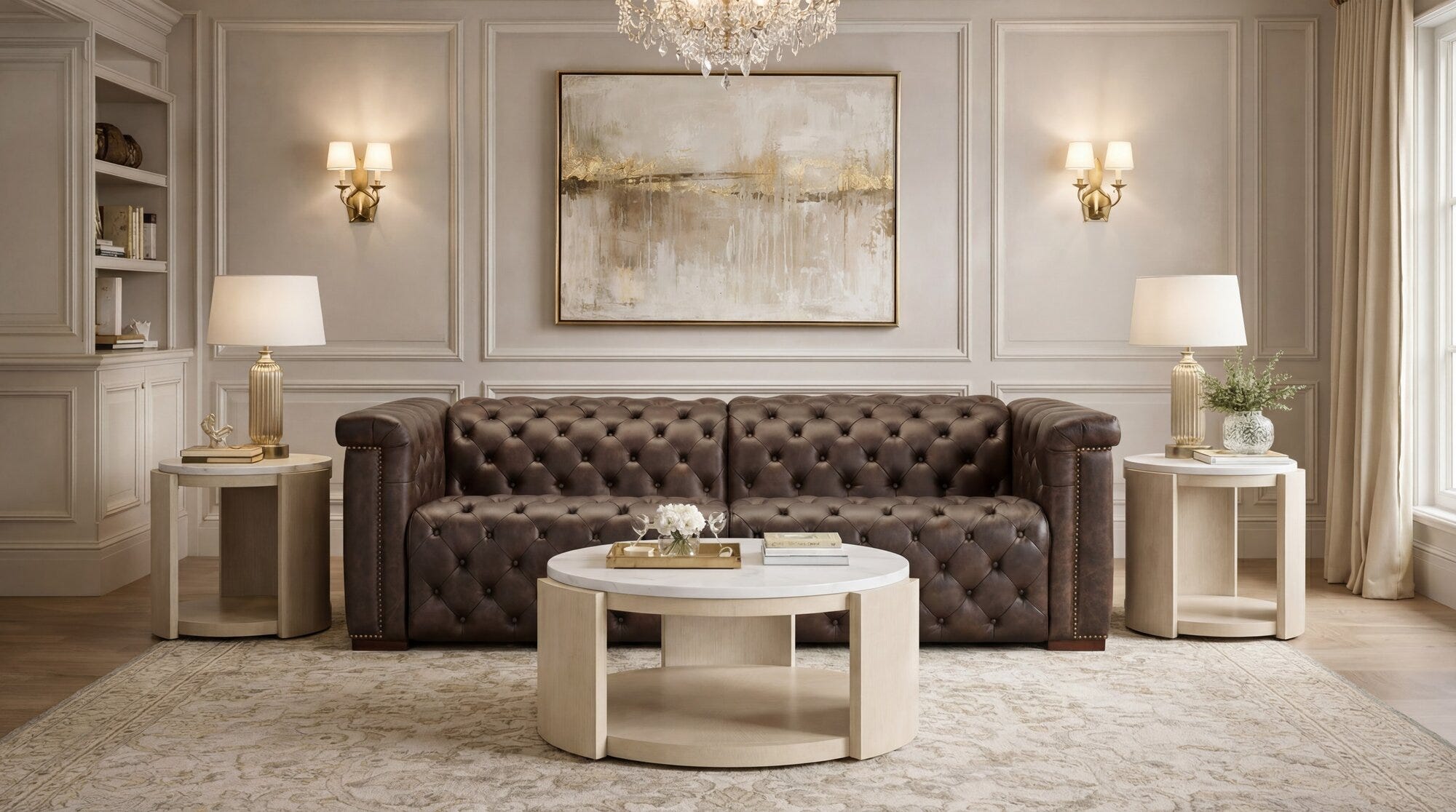 Savion Deux Sofa with Power Recliners and Power Headrests