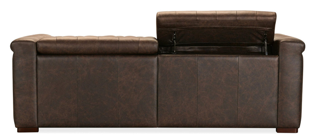 Savion Deux Sofa with Power Recliners and Power Headrests