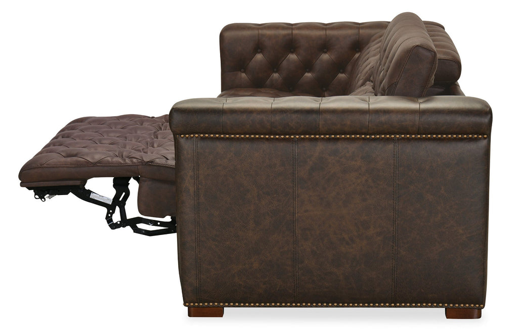 Savion Deux Sofa with Power Recliners and Power Headrests