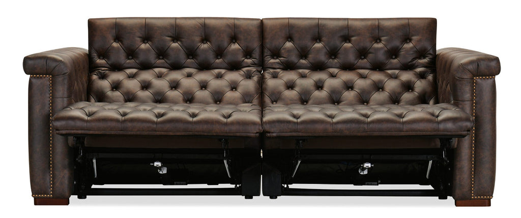 Savion Deux Sofa with Power Recliners and Power Headrests