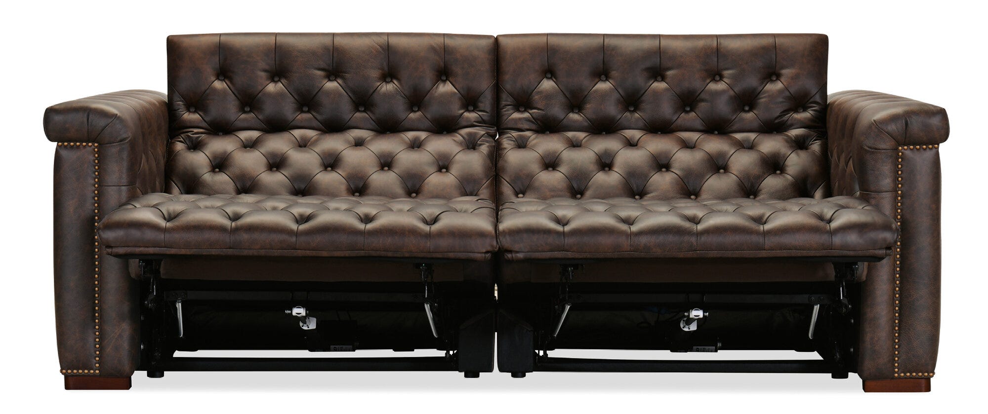 Savion Deux Sofa with Power Recliners and Power Headrests