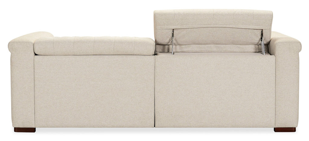 Savion Deux Sofa with Power Recliners and Power Headrests