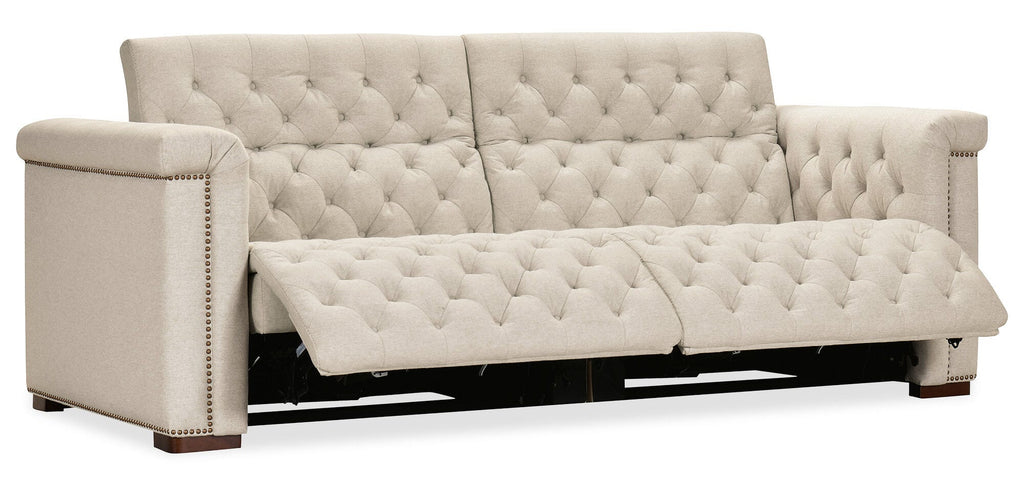 Savion Deux Sofa with Power Recliners and Power Headrests
