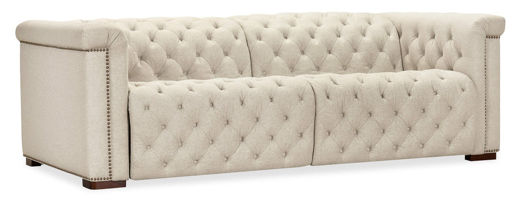 Savion Deux Sofa with Power Recliners and Power Headrests